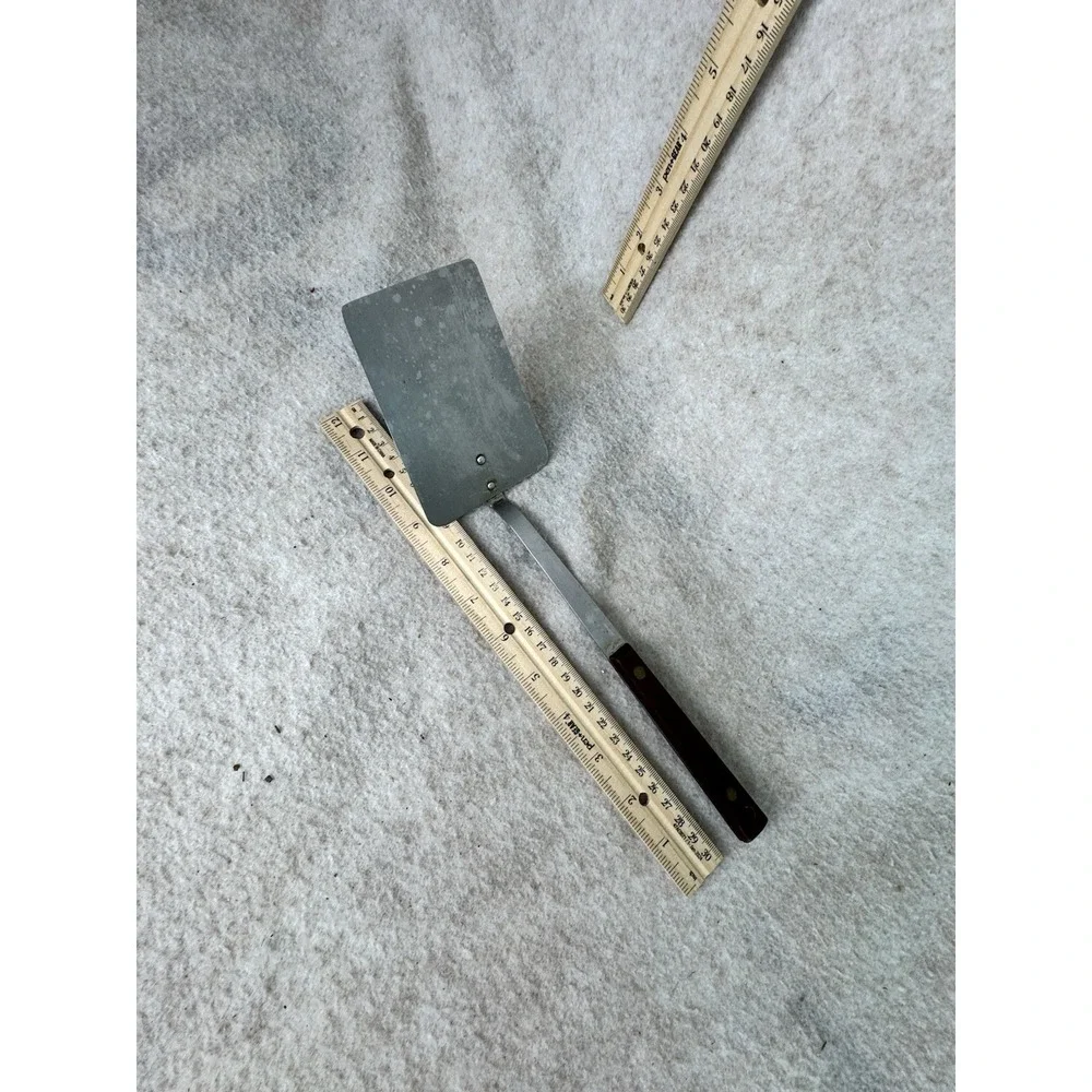 Vintage Stainless Solid Spatula Flipper Long Handle‎ Unbranded